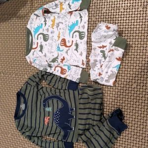 Set of 2 Toddler Dinosaur pajamas